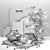 Fig Tree Vase: Elegant Decor Set 3D model small image 3