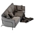 Luxury Velvet Sofa - Formitalia GIULIA 3D model small image 3