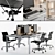 Modern Office Furniture Set 3D model small image 1