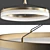 Elegant Gold Pendant Chandelier 3D model small image 1