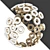 Dazzling 84W Gold LED Chandelier 3D model small image 1