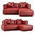 Natuzzi Cava 2 - Sleek Design Sofa 3D model small image 2