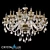 Elegant Alicante SP12+6 Chandelier 3D model small image 1