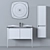 Modern Bathroom Vanity Set - Troy 100cm 3D model small image 3