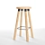 Elegant Partridge Bar Stool 3D model small image 2