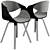 Stylish Nicole Chair 3D model small image 1