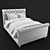 Luxury Chesterfield Upholstered Bed 3D model small image 3