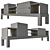 Sleek Container Sideboard in Polygon Design 3D model small image 3