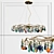 ANZAZO Agate 9 - Modern Style Pendant Light 3D model small image 1