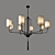 Modern Chinese Ceiling Light 3D model small image 1