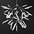 Modern Spur Chandelier: Elegant & Stylish 3D model small image 2