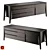 Natuzzi Euclide Sideboard: Sleek and Stylish Storage Solution 3D model small image 1