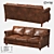 Modern Leather Sofa: LoftDesign 30700 3D model small image 1