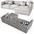 Poliform Shanghai Sofa: Stunning 3D Model 3D model small image 3