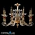Crystal Lux Catarina SP8 Gold Chandelier 3D model small image 1