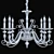 Crystal Lux Catarina SP8 Gold Chandelier 3D model small image 2