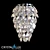 Crystal Lux CHARME AP2+2 LED Chrome/Transparent Chandelier 3D model small image 1