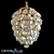 Charme SP2 Gold Chandelier 3D model small image 1