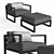 Aegean Aluminum Classic Lounge Chair 3D model small image 1