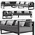 AEGEAN Aluminum Classic L-Sectional Sofa 3D model small image 1