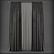 Elegant Polys Curtain Set 3D model small image 1