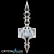 Prima SP1 White-Gold Pendant 3D model small image 1