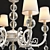 Elegant White Pendant Chandelier 3D model small image 2