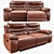 Harveys Monterano Recliner & Non Recliner Sofa - Versatile Comfort 3D model small image 2