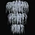 Crystal Lux Heat SP10+8+6 Pendant Light 3D model small image 2