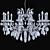 Hollywood Classic Chandelier 3D model small image 2