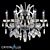 Hollywood SP6 Chrome - Classic Spanish Pendant Light (520mm Height)  Elegant Crystal Lux Collection 3D model small image 1