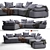 Sleek Design Flick Flack Sofa 3D model small image 1