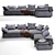 Sleek Design Flick Flack Sofa 3D model small image 2