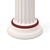 Grecian Beauty: Ionian Column 3D model small image 3