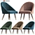 Audrey Velvet Tub Chair: Elegant and Comfortable 3D model small image 1