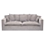 Loft Design Sofa with Pillows 3D model small image 2