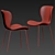 Elegant Etta Dining Chair 3D model small image 3