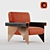 Luxury Montis Armchair: Ultimate Comfort & Style 3D model small image 1