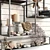 Pottery Barn Cube Display Shelves: Stylish Organizational Decor 3D model small image 1