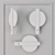 Scandinavian LED Wall Sconce 3D model small image 2