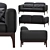 Comfort and Style: FIOTTO Sofa Set 3D model small image 2