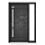 Modern Entrance Door 140x220cm 3D model small image 2