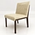 Modern Hampton Dining Side Chair 3D model small image 1