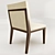 Modern Hampton Dining Side Chair 3D model small image 2