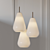 Opal Pendant Light: Timeless Elegance 3D model small image 1