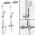 HANSGROHE Croma Select S 280: Luxury Shower System 3D model small image 1