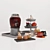 Spooky Halloween Tableware Set 3D model small image 1