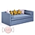 Iriska Kids Folding Sofa - Compact and Stylish! 3D model small image 4
