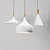 Modern Pendant Light with 3 LEDs 3D model small image 1