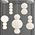 Elegant Pearl Pendant Lamp 3D model small image 1